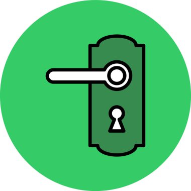 Anahtar simgesi vektör illüstrasyonu