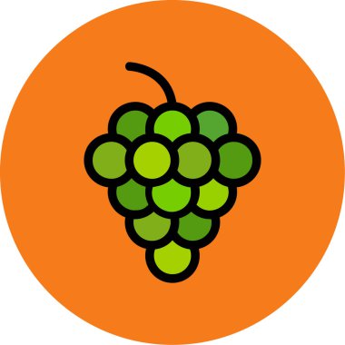 Bir meyve simgesinin vektör illüstrasyonu