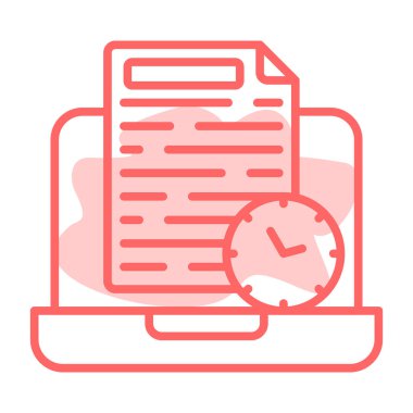 belge simgesi vektör illüstrasyonu