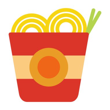 Çubuklu erişte, resim, beyaz arka planda vektör..