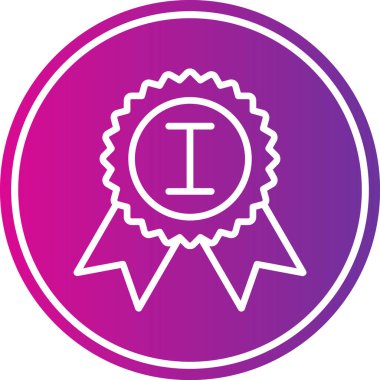 Rozet. Web simgesi basit illüstrasyon