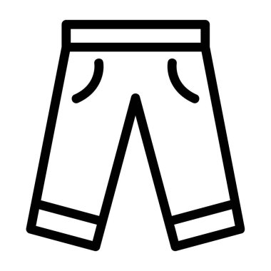 Şort simgesi, anahat stili