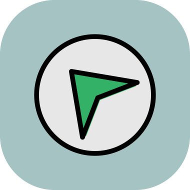 ok simgesi vektör illüstrasyonu