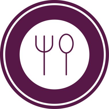 Restoran ve restoran simgelerinin vektör illüstrasyonu