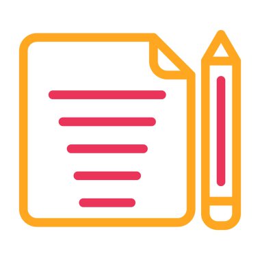 Belge. Web simgesi basit illüstrasyon