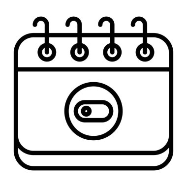 elektrik takvim vektör illüstrasyon tasarımı