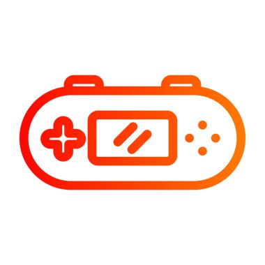 Oyun Konsolu Web simgesi, vektör illüstrasyonu