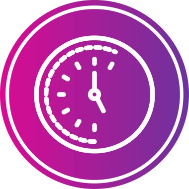 Saat simgesi. vektör illüstrasyonu