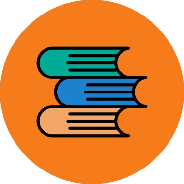 kitap simgesi vektör illüstrasyonu