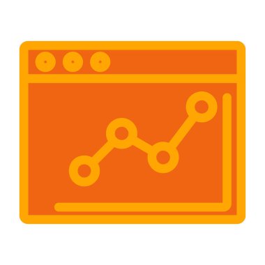 Web, mobil, masaüstü, aygıtlar, istatistik ve grafik için iş düzeyi simgesi