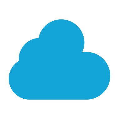 Bulut simgesi vektör illüstrasyonu