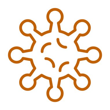 Kar tanesi. Web simgesi basit illüstrasyon