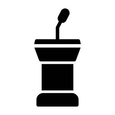 vektör mikrofon simgesi, basit tasarım