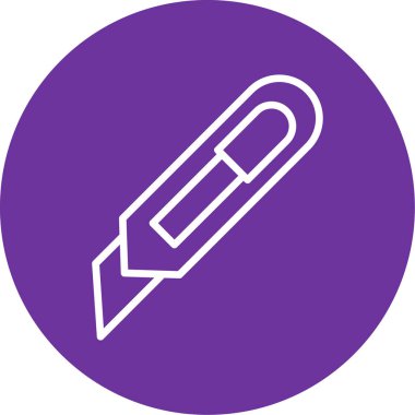 Cutter ağ simgesi, vektör illüstrasyonu