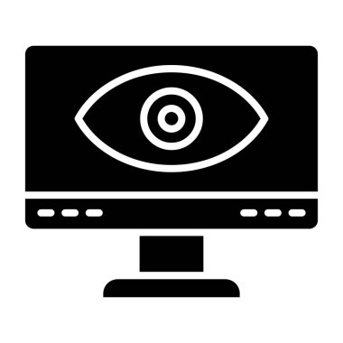 göz vektörü simgesi düz simge