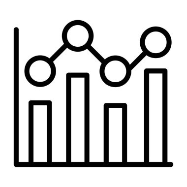 grafik ikonu vektör illüstrasyonu