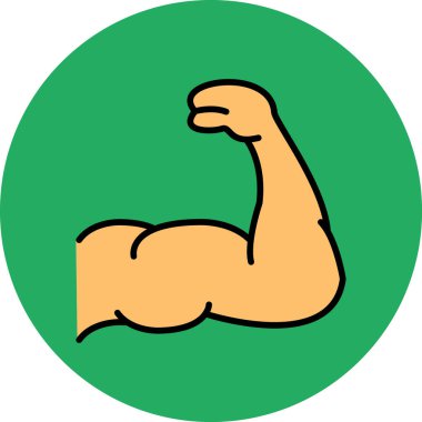 Moda stili izole edilmiş arka planda güçlü adam simgesi