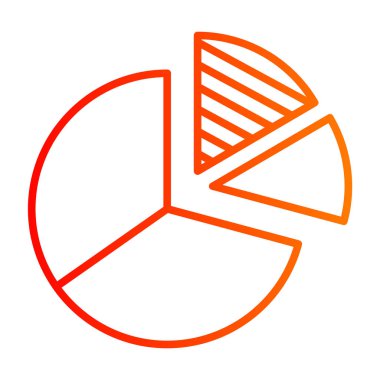 Pasta grafik vektör simgesi. biçim düz sembol, turuncu renk, yuvarlak açılar, beyaz arkaplan