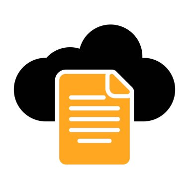 bulut veri simgesi, vektör illüstrasyonu