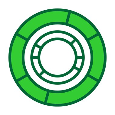 Kurdeleli yeşil ve beyaz top