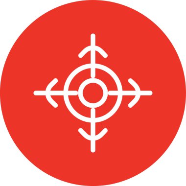 hedef web simgesi basit illüstrasyon