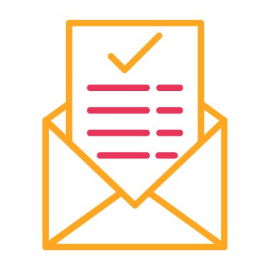 E- posta simgesinin vektör illüstrasyonu