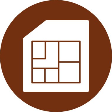 Modern yapı simgesinin vektör illüstrasyonu