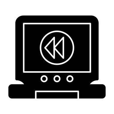 Bilgisayar simgesi. vektör illüstrasyonu