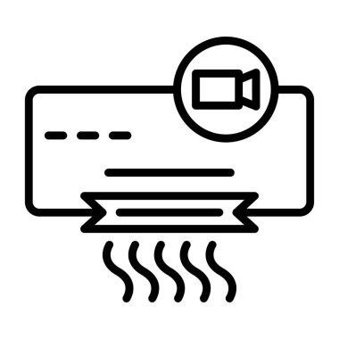 Bilet Vektör satırı simgesi