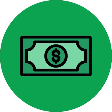 vektör dolar simgesi