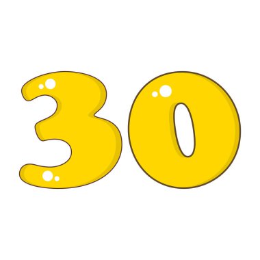 Altın rengi ve vektör olarak 3 yıllık sayı