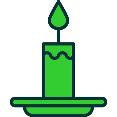 Mumlar. Web simgesi basit illüstrasyon