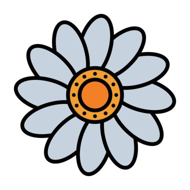 çiçek simgesi vektör illüstrasyonu