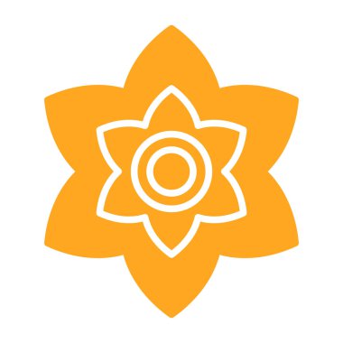 çiçek simgesi vektör illüstrasyonu