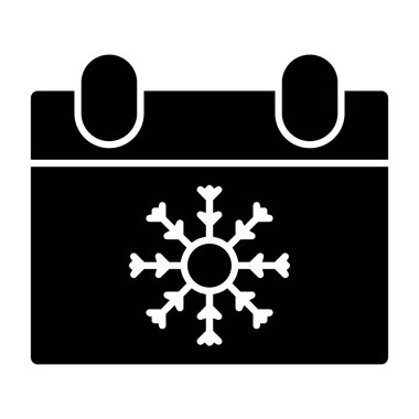 kar simgesi, vektör illüstrasyonu