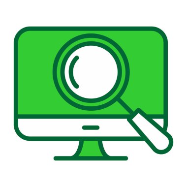 Arama vektörü renk çizgisi simgesi