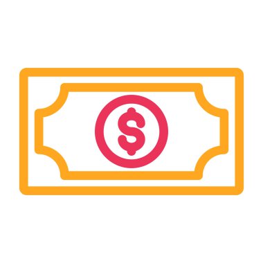 Dolar vektör illüstrasyonu izole