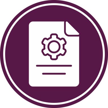 belge simgesi vektör illüstrasyonu