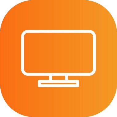 vektör lcd simgesi illüstrasyonu