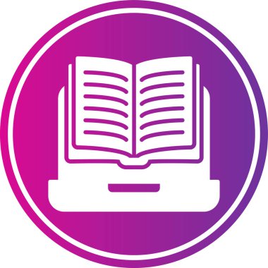 Kitap. Web simgesi basit illüstrasyon