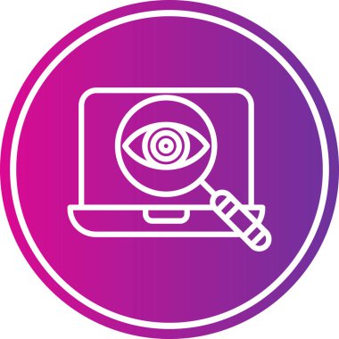 Modern göz simgesinin vektör illüstrasyonu