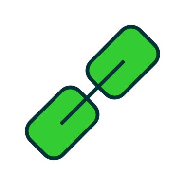 tıbbi ve sağlık renkli çizgi vektör simgesi