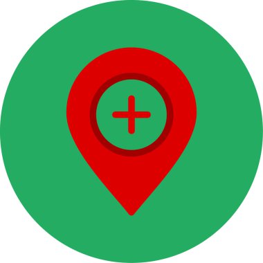 Yer belirleyici. Basit illüstrasyon