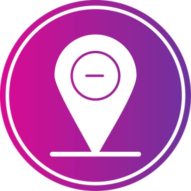 Konum haritasının vektör resimleme simgesi, konum