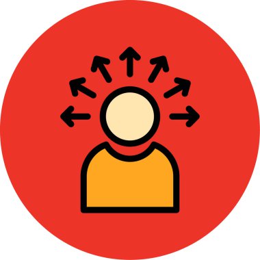 Bir insan simgesinin vektör illüstrasyonu