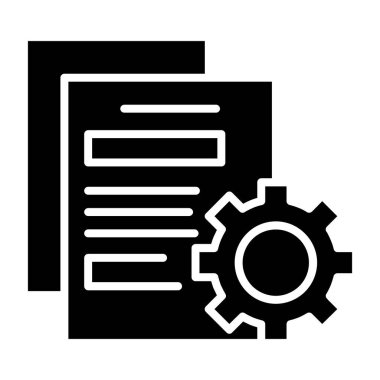 belge simgesi vektör illüstrasyonu