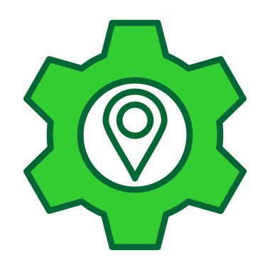 harita işaretleyici simgesi, vektör illüstrasyonu