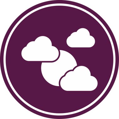Bulut. Web simgesi basit tasarım