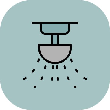 duş web simgesi, vektör tasarımı