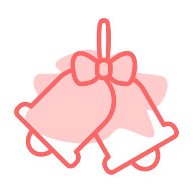 bir yay ile izole pembe kurdele